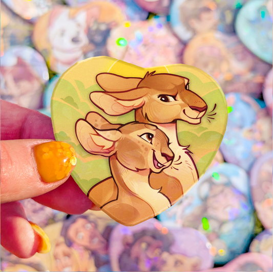 Besties Badge | Hazel & Fiver