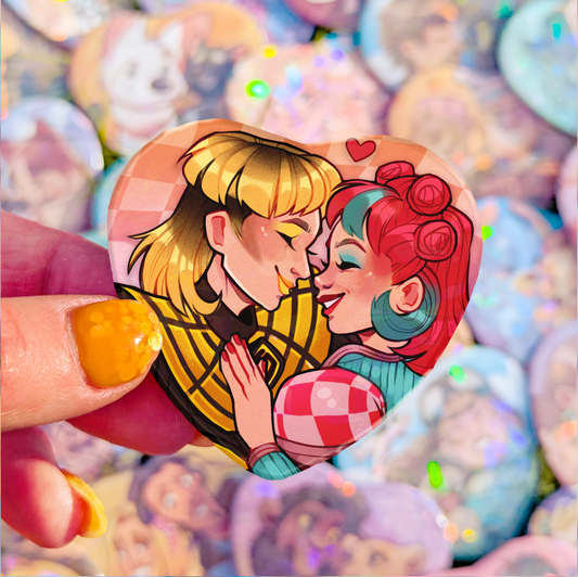 Besties Badge | Greaseball & Dinah