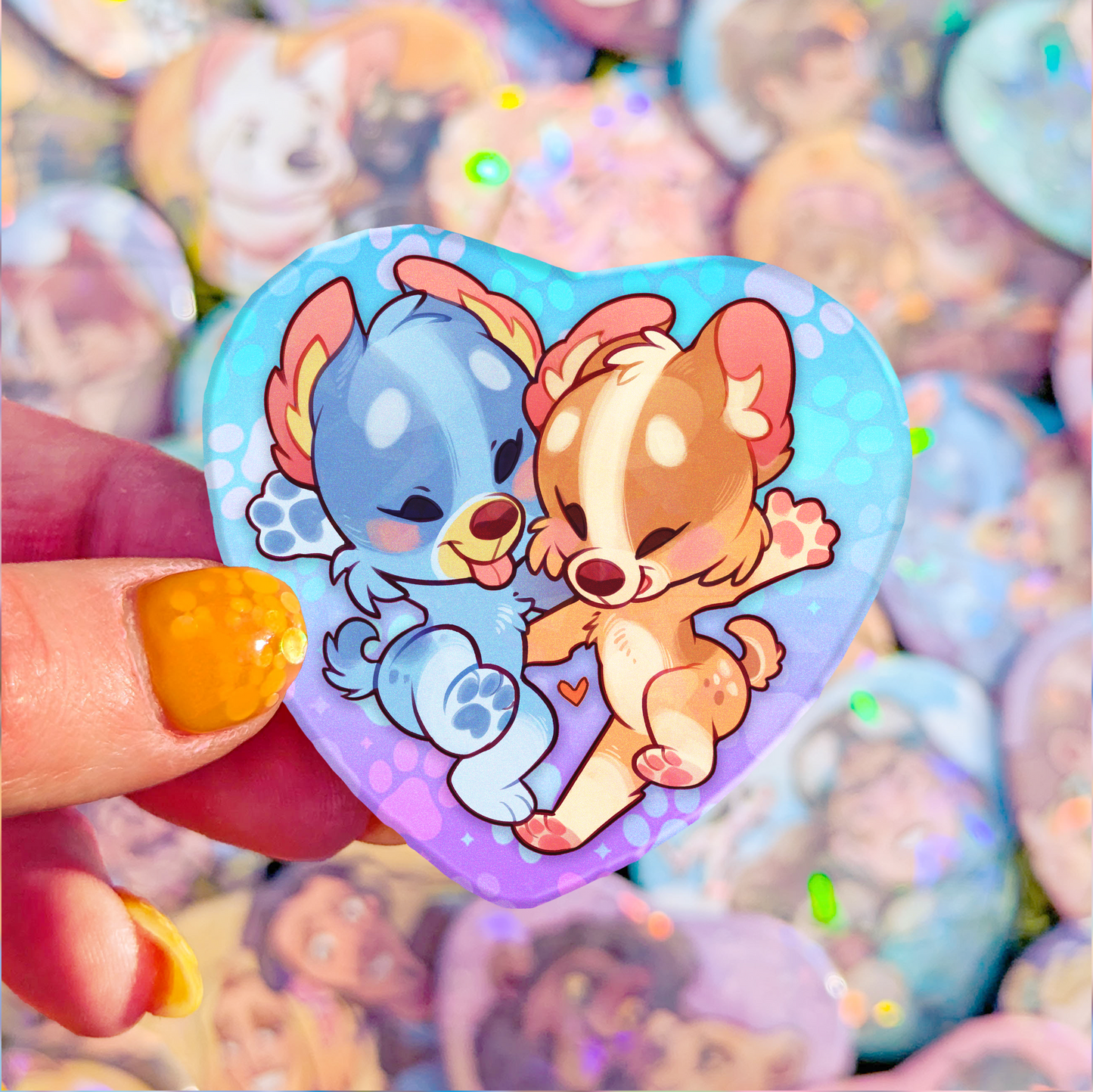 Besties Badge | Pup Sisters