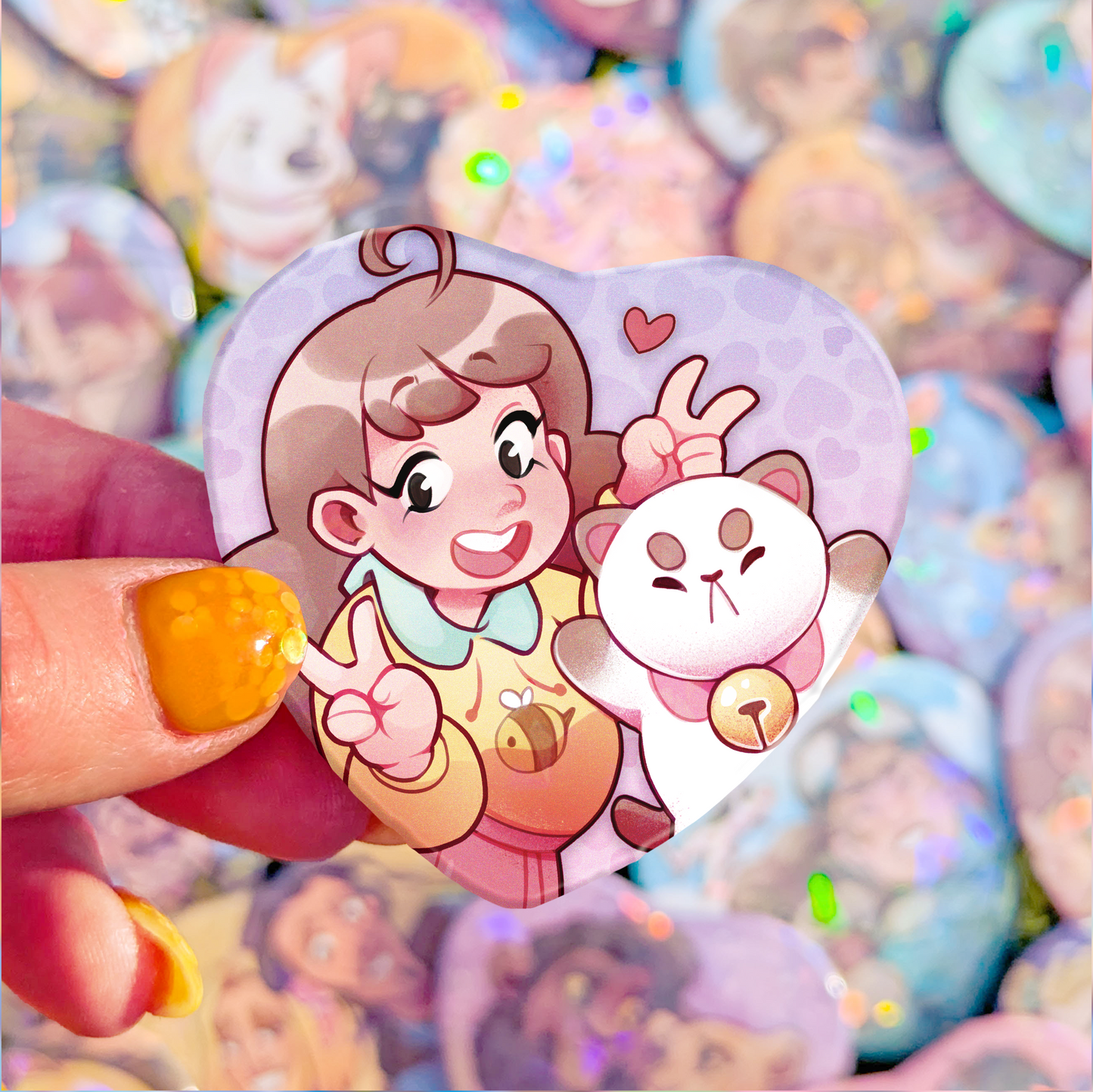 Besties Badge | Bee & Pup