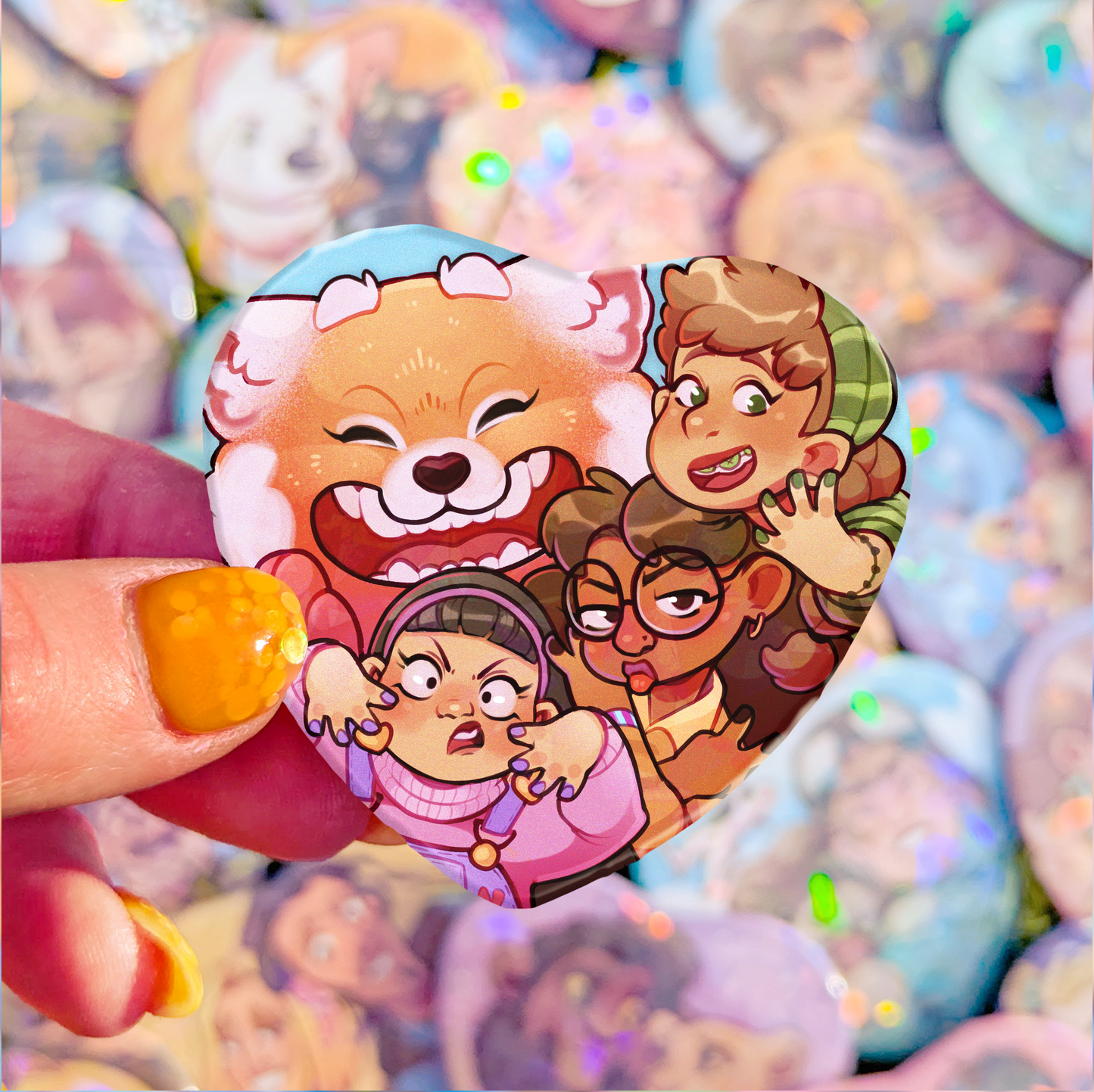 Besties Badge | Panda & Friends