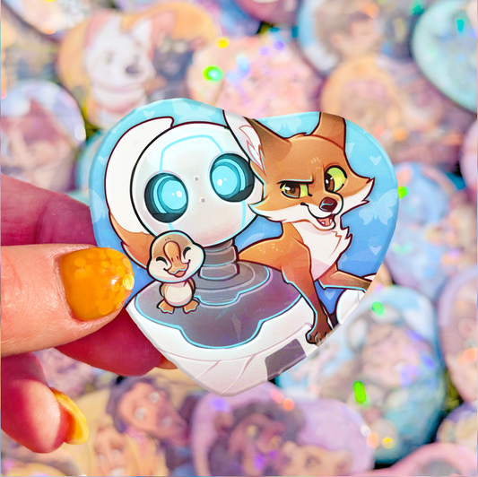 Besties Badge | Robot & Family