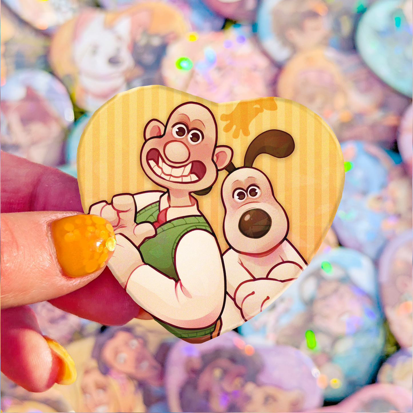 Besties Badge | A man and his dog