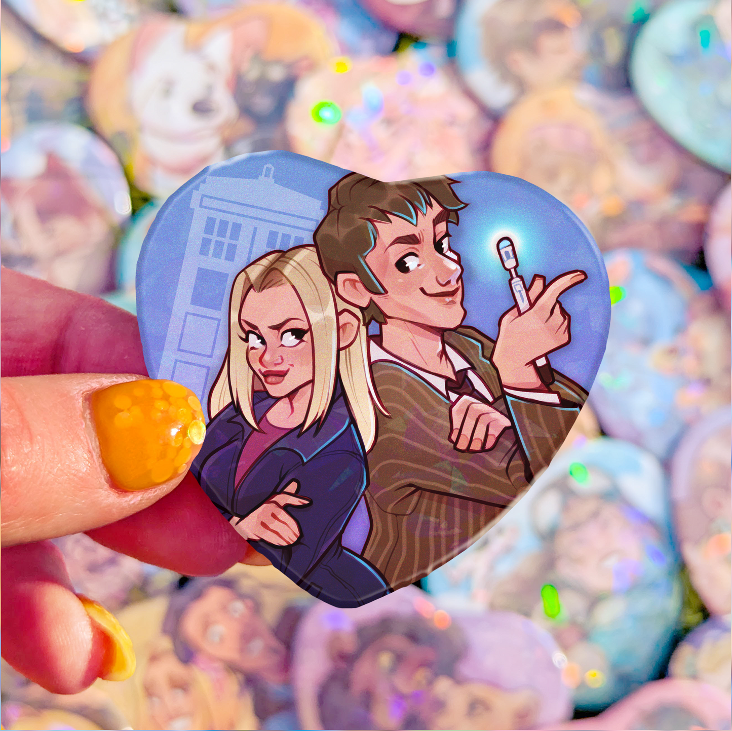 Besties Badge | Ten & Rose