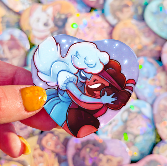 Besties Badge | Ruby & Sapphire