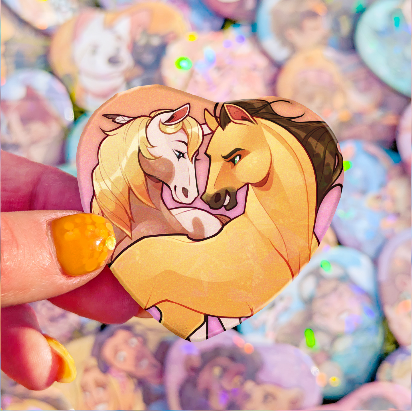 Besties Badge | Free Spirit Horses