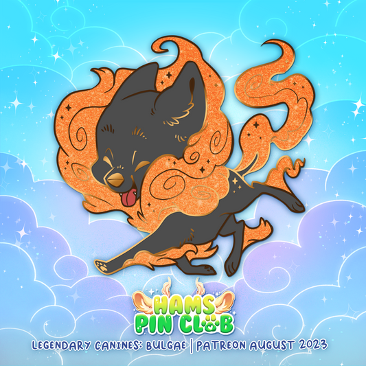 Pin de esmalte duro Bulgae | Perros míticos