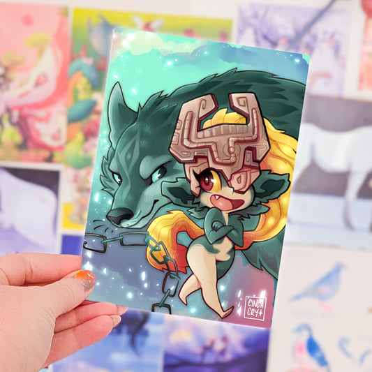 Besties Artwork Print | Wolf & Princess