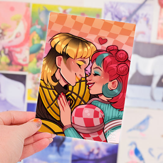 Besties Artwork Print | Greaseball & Dinah