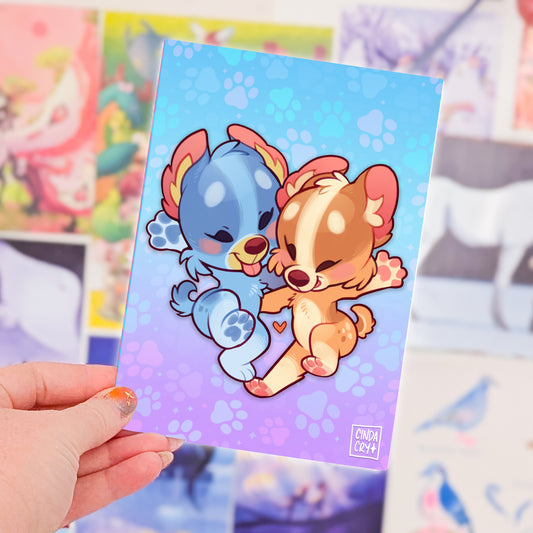 Besties Artwork Print | Pup Sisters