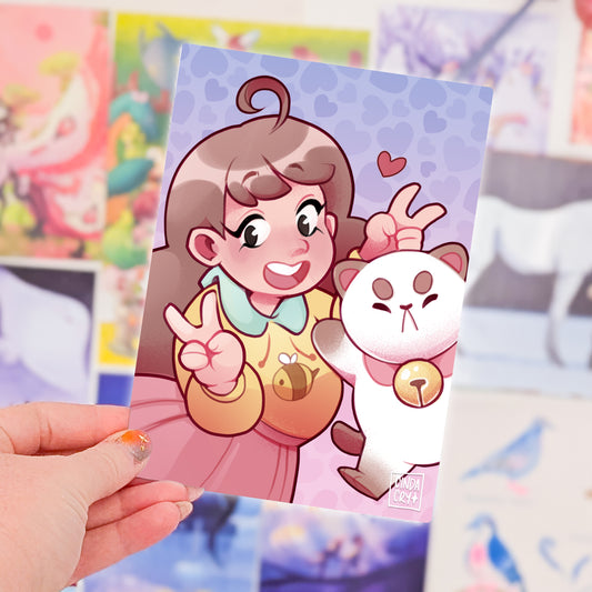 Besties Artwork Print | Bee & Pup