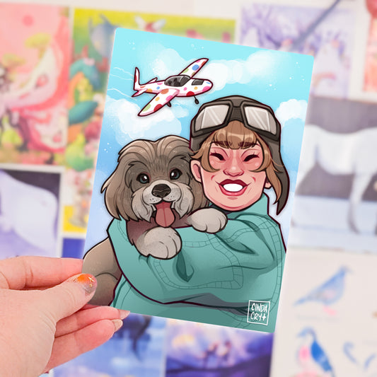 Besties Artwork Print | Aunt Mabel & Pippin