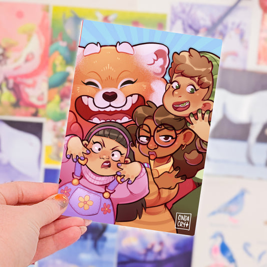 Besties Artwork Print | Panda & Friends