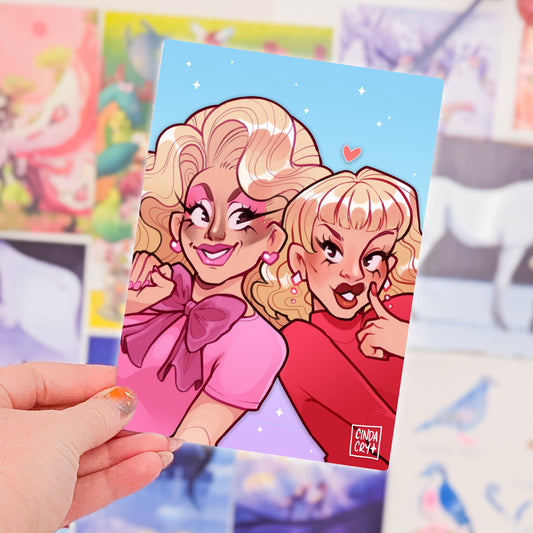 Besties Artwork Print | Drag Superstars