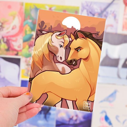 Besties Artwork Print | Free Spirit Horses