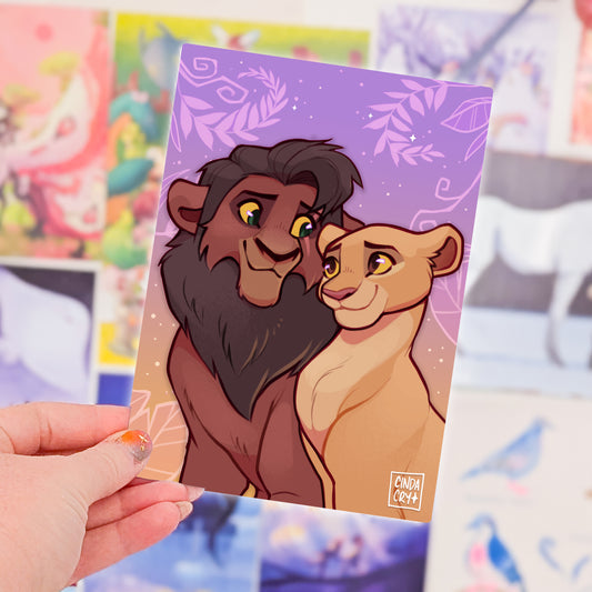 Besties Artwork Print | Upendi Lions