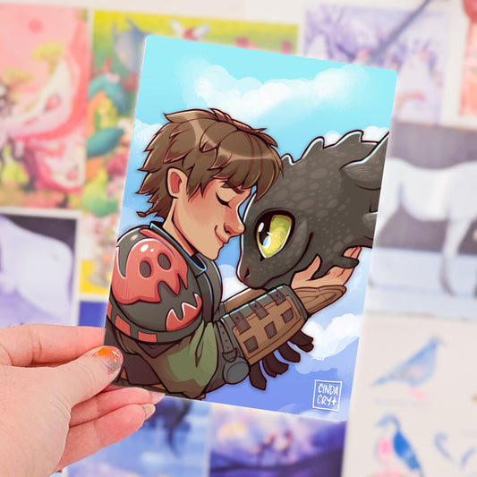 Besties Artwork Print | Dragons