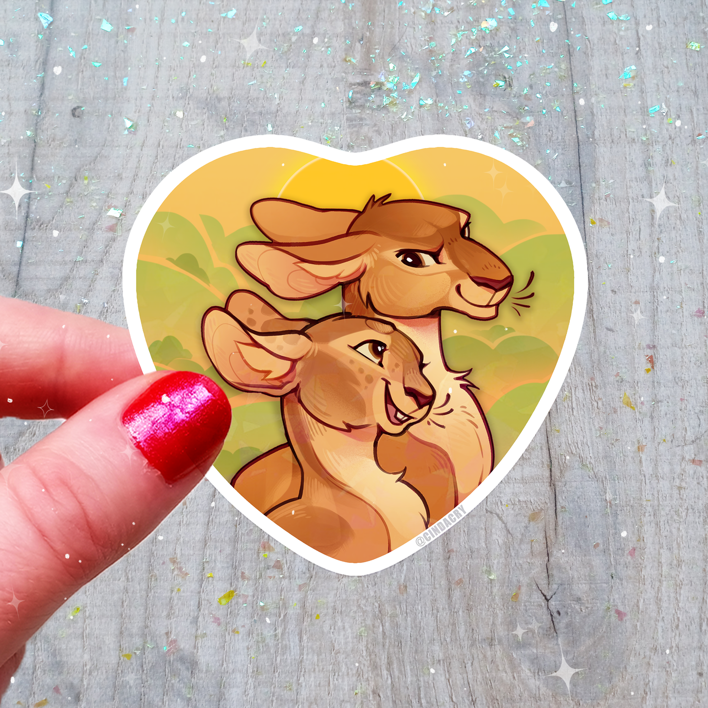 Besties Sticker | Hazel & Fiver