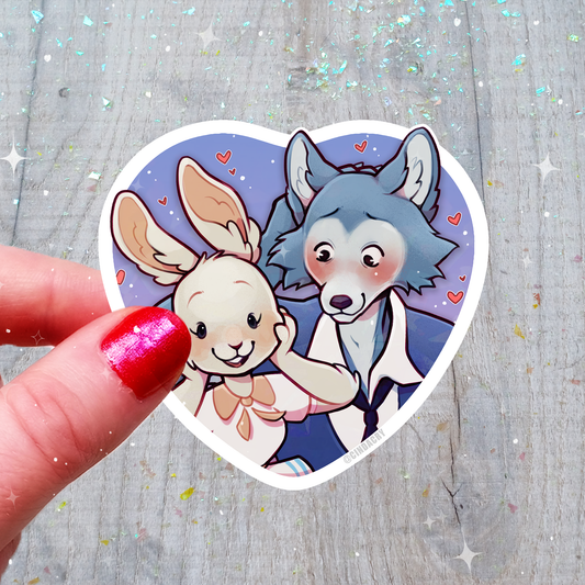 Pegatina de unicornio holográfica linda kawaii holográfica arcoíris críptica