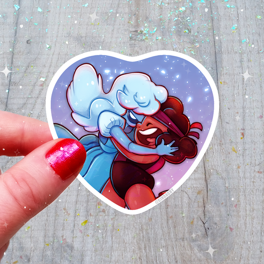 Pegatina de unicornio holográfica linda kawaii holográfica arcoíris críptica