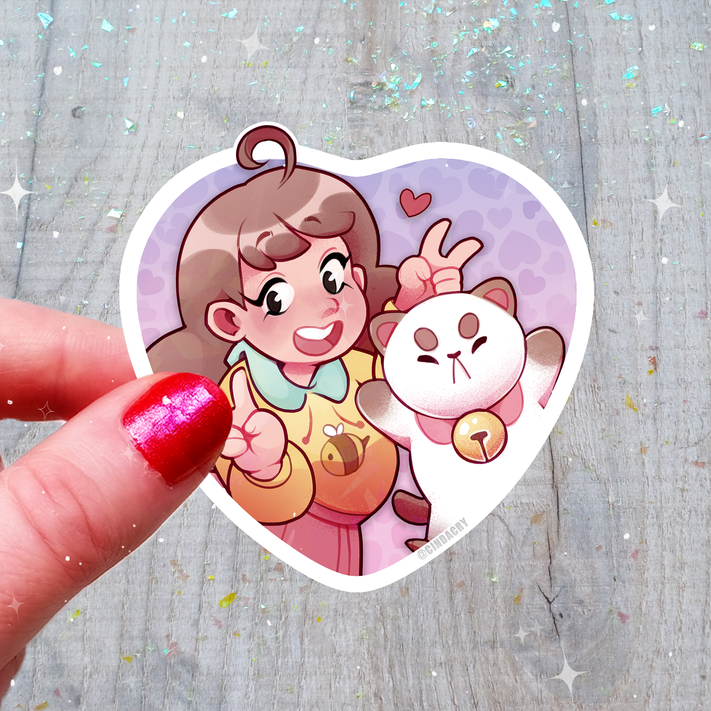 Pegatina de unicornio holográfica linda kawaii holográfica arcoíris críptica