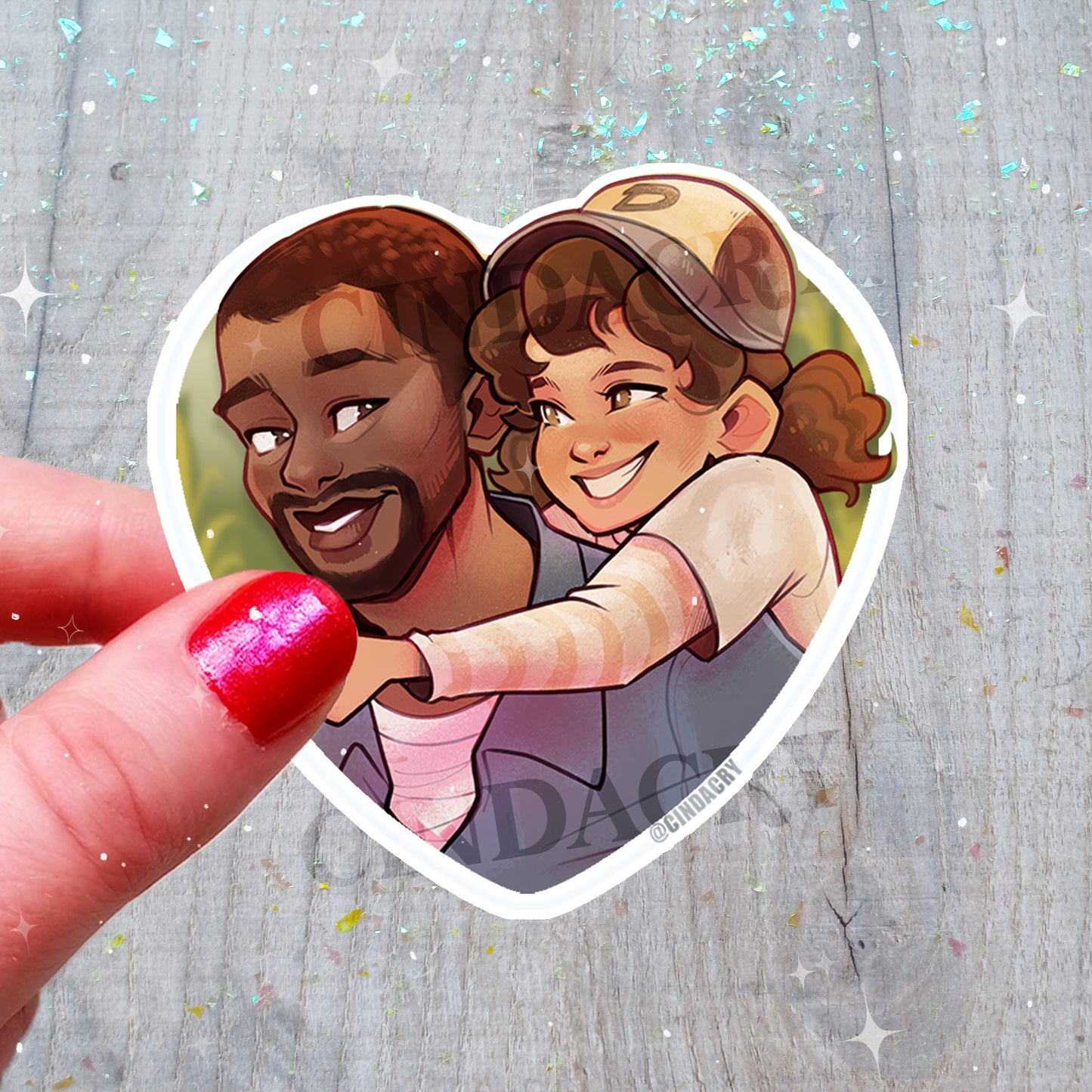 Besties Sticker | Lee & Clem