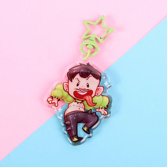 Charm de hombre verde cantante europeo