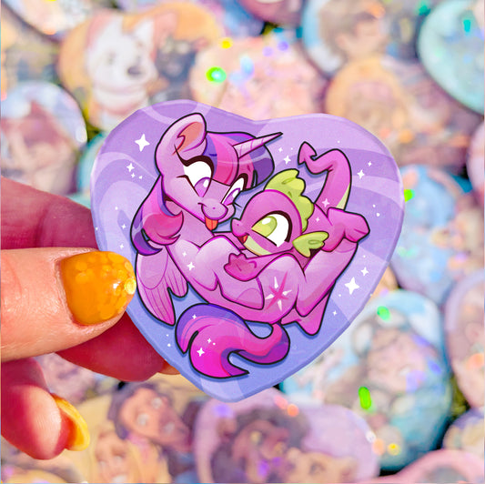 Besties Badge | MLP PurpleSmart & Spiky