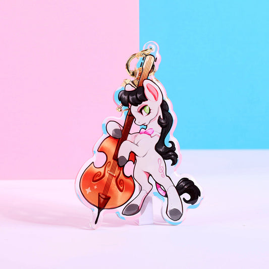 Charm de poni de violonchelo gris