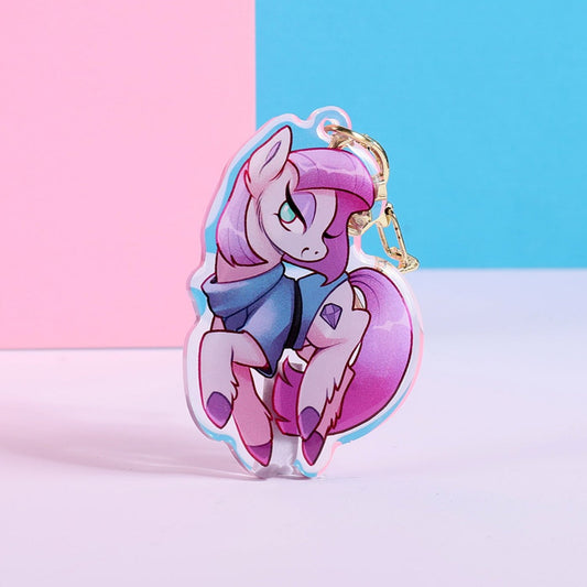Charm de poni con flecos atrevidos