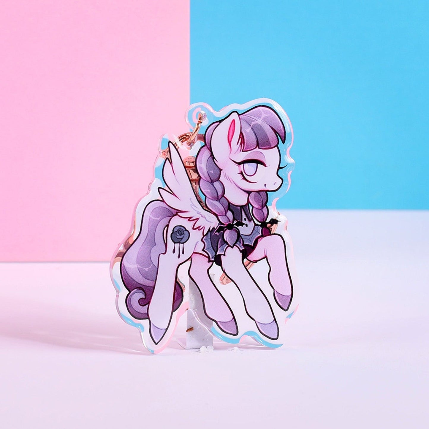 Breloque rose gothique