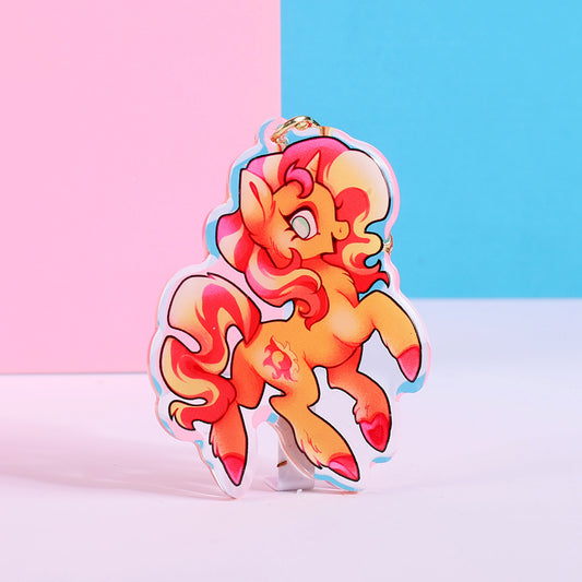 Charm de poni gótico solar