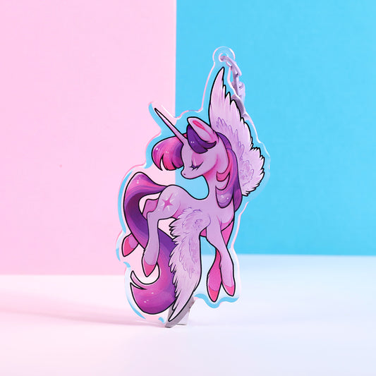 Charm de poni morado inteligente