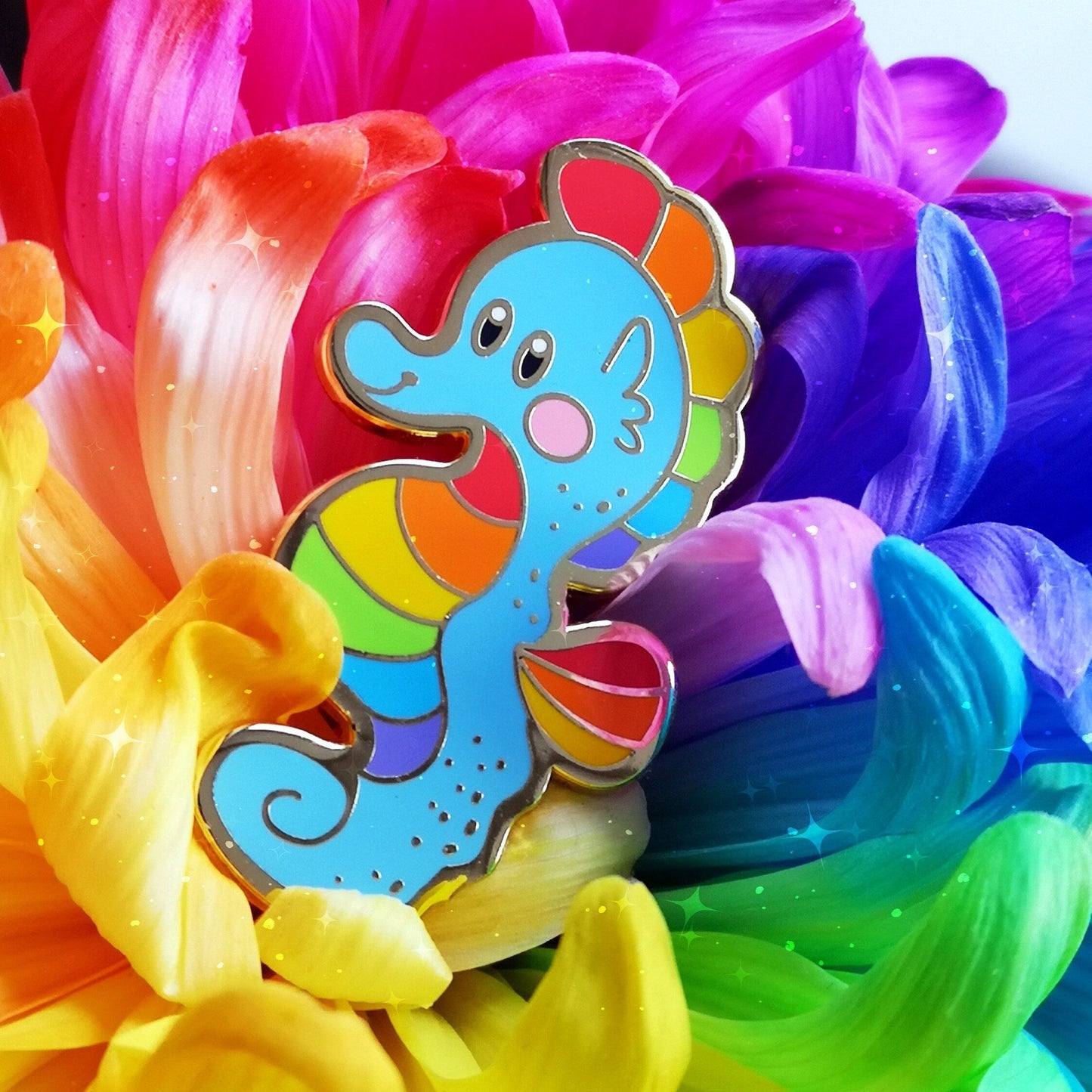 Pin de esmalte duro Seahorse Ocean Pride