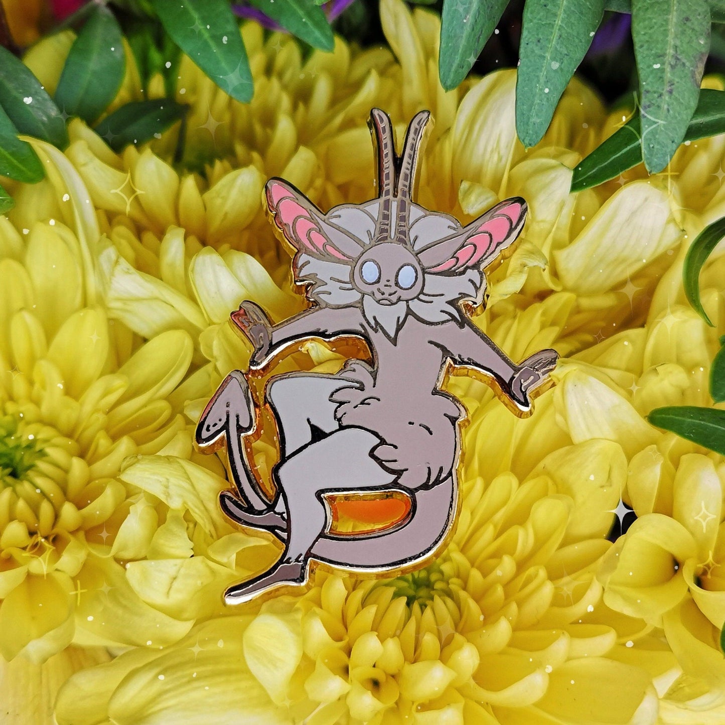 Pin de esmalte duro de duende cripta de imp | Duende imp kawaii