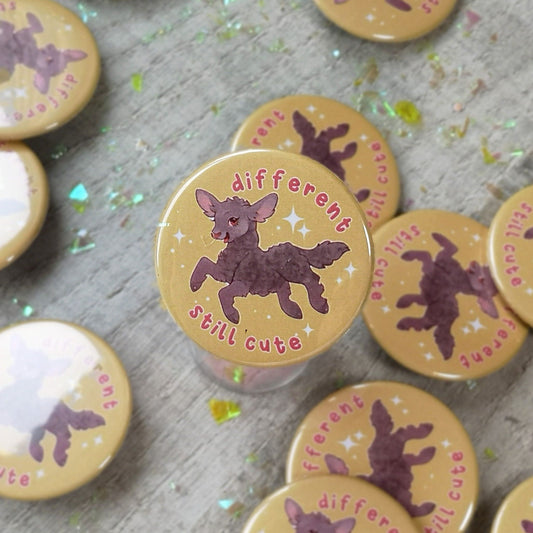 Insignia kawaii de oveja negra diferente pero linda