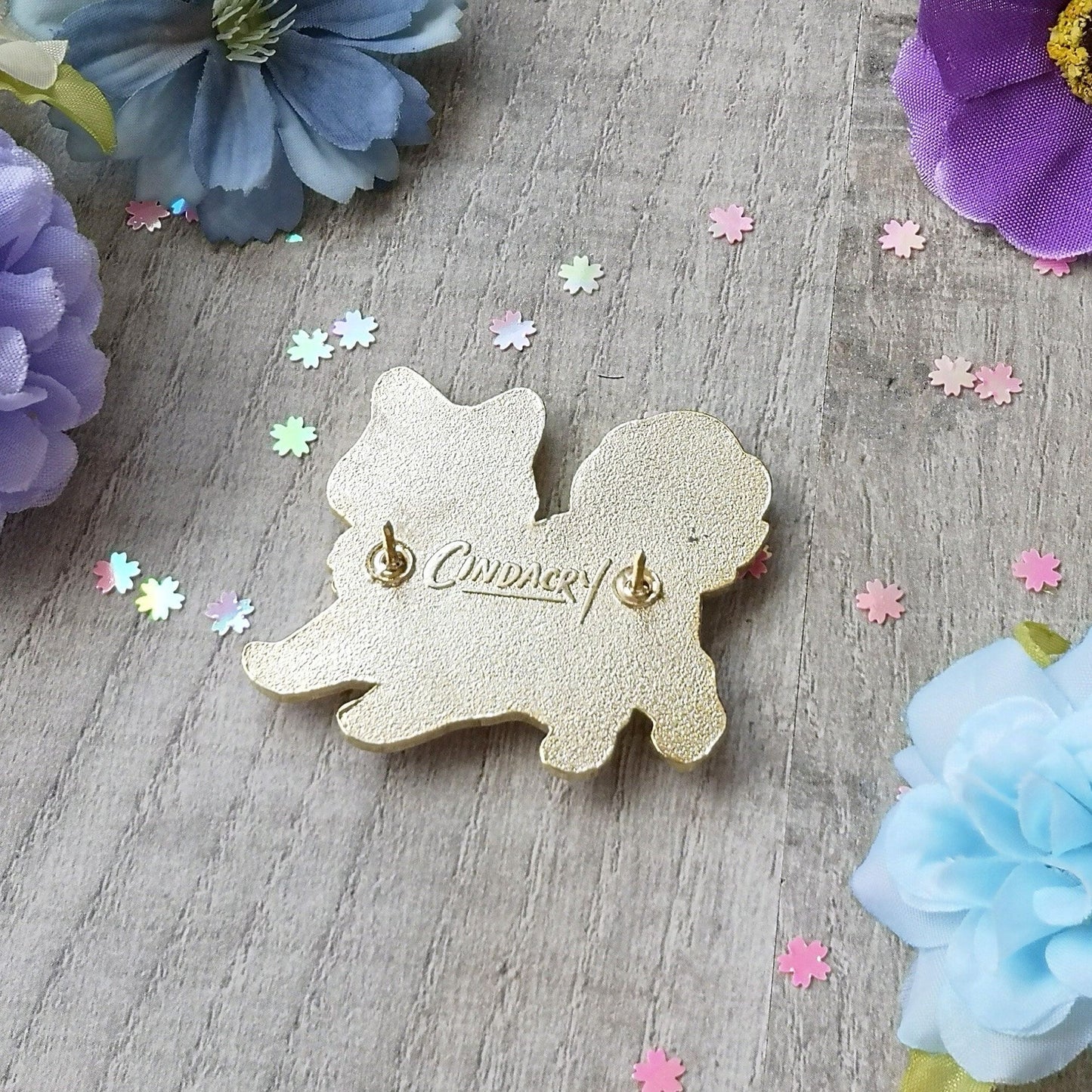 Shiba Inu naranja | Juego de pines magnéticos de esmalte duro | Divertidos e intercambiables