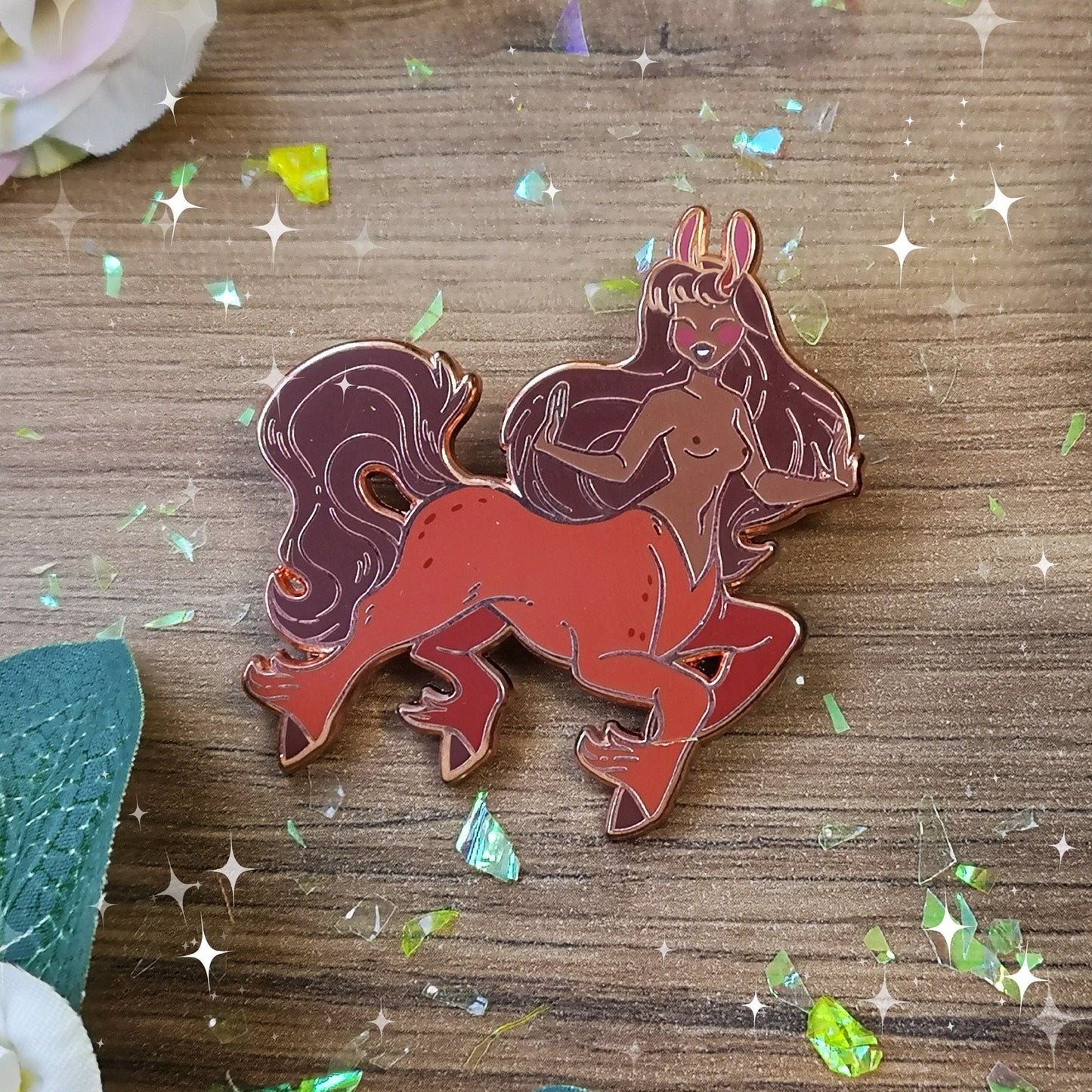 Pin de esmalte de centauro | Linda criatura críptica Caballo Mitología griega