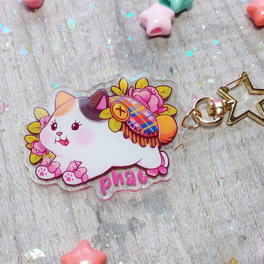 Llavero con parodia de Phat Cat