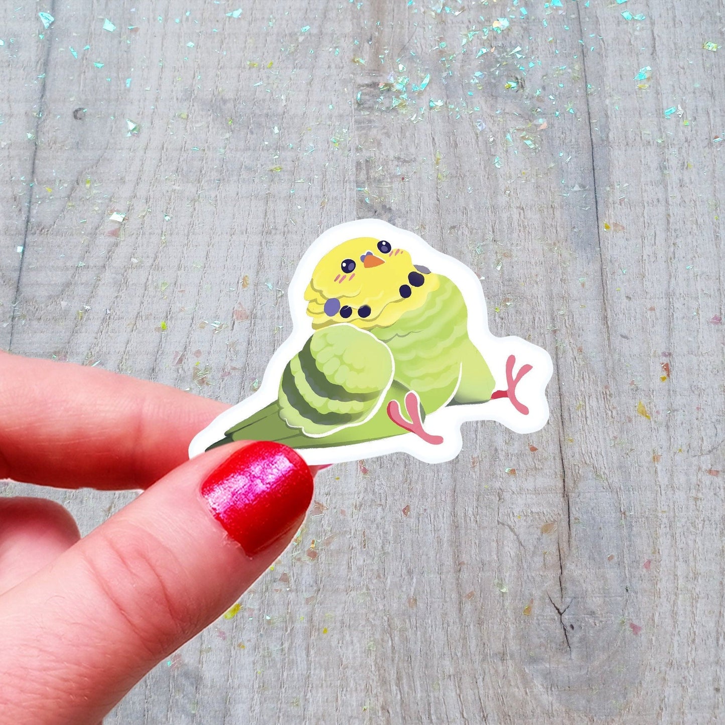 Pegatinas de vinilo Borb Stickers Pigeon Budgie Cockatiel