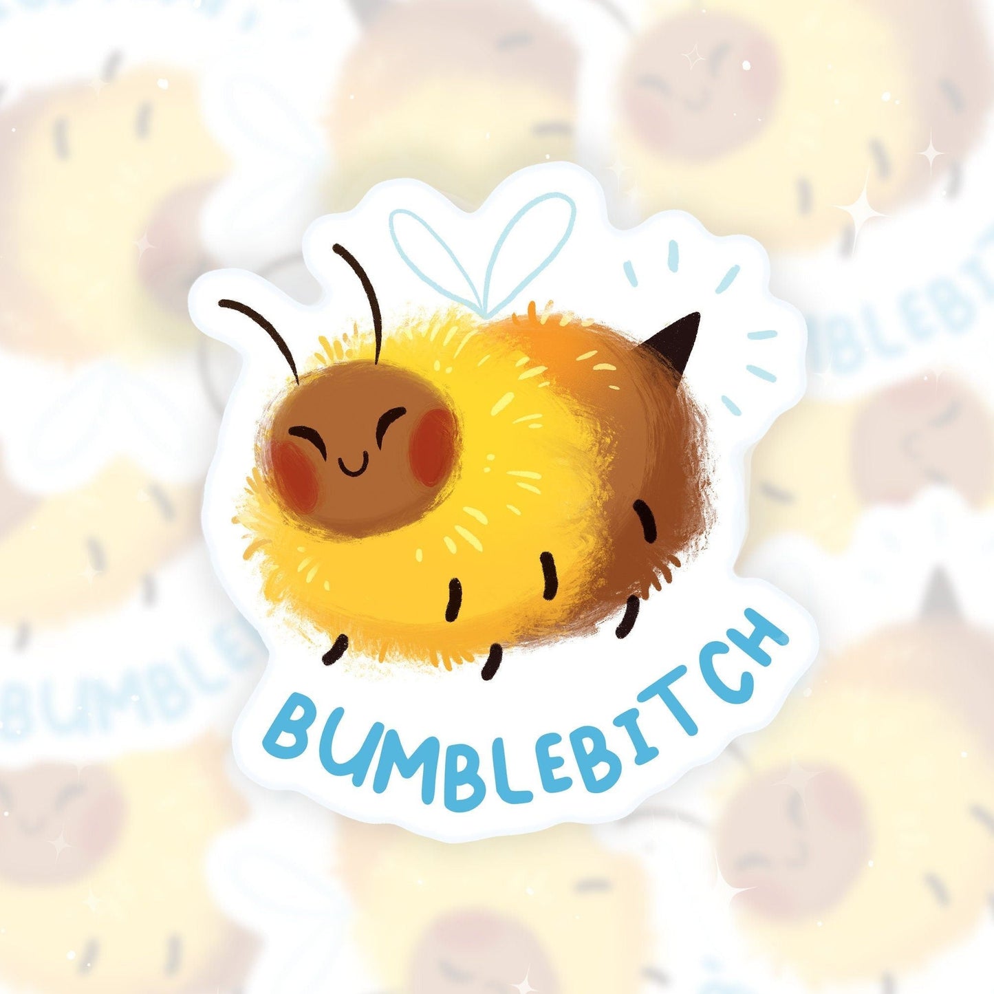 Pegatina de abeja Bumblebitch | Abeja divertida y estacionaria