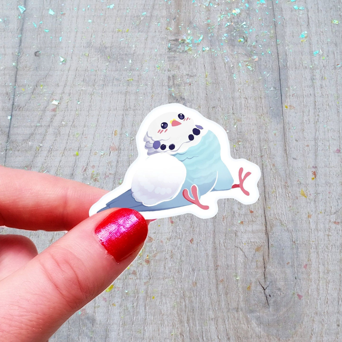 Pegatinas de vinilo Borb Stickers Pigeon Budgie Cockatiel