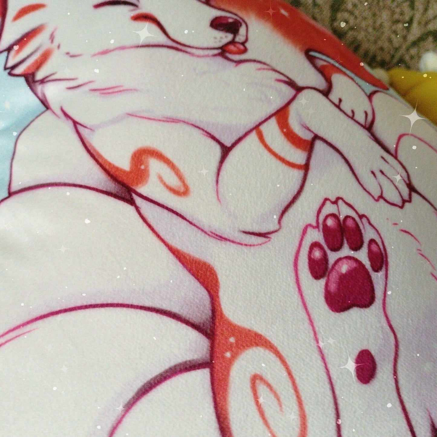 Cojín de peluche de zorro kitsune (solo funda)