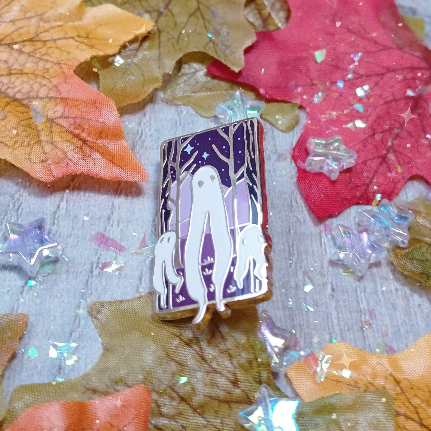 Pin de esmalte duro de Fresno Nightcrawler Pierna fantasma