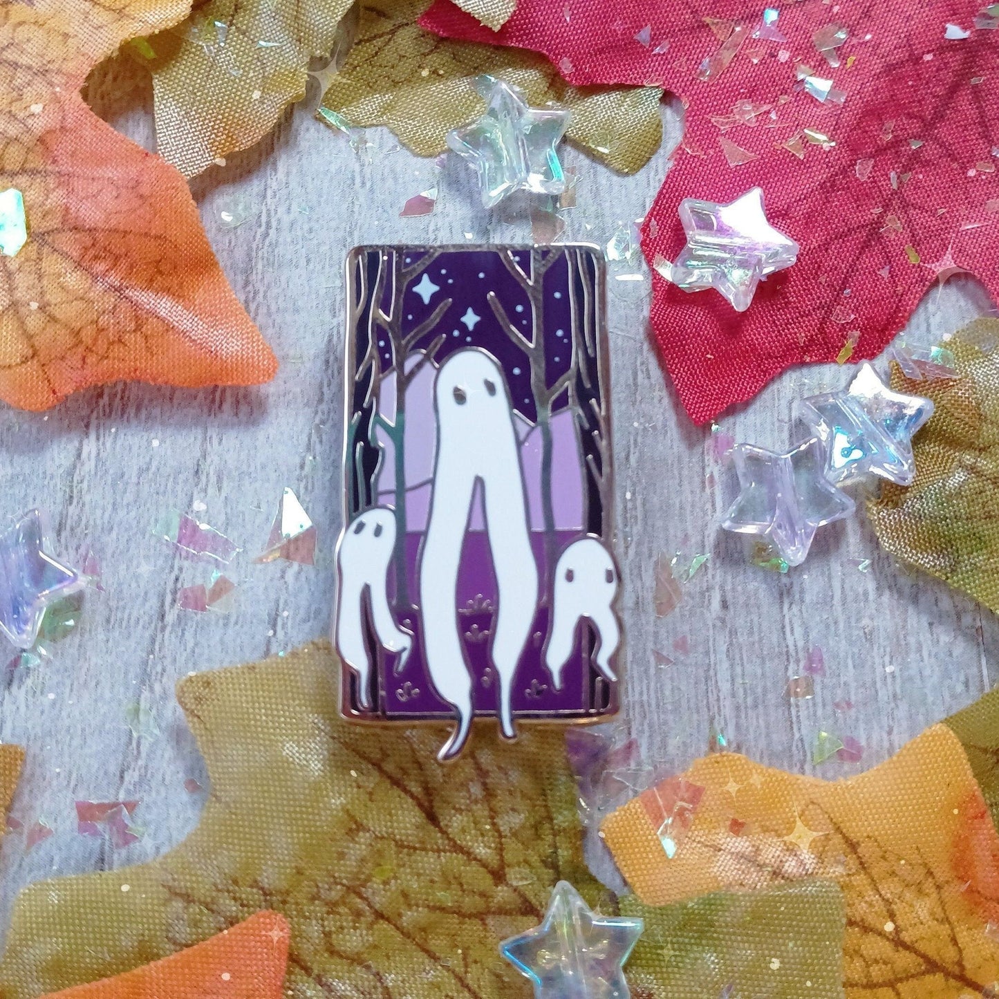 Pin de esmalte duro de Fresno Nightcrawler Pierna fantasma