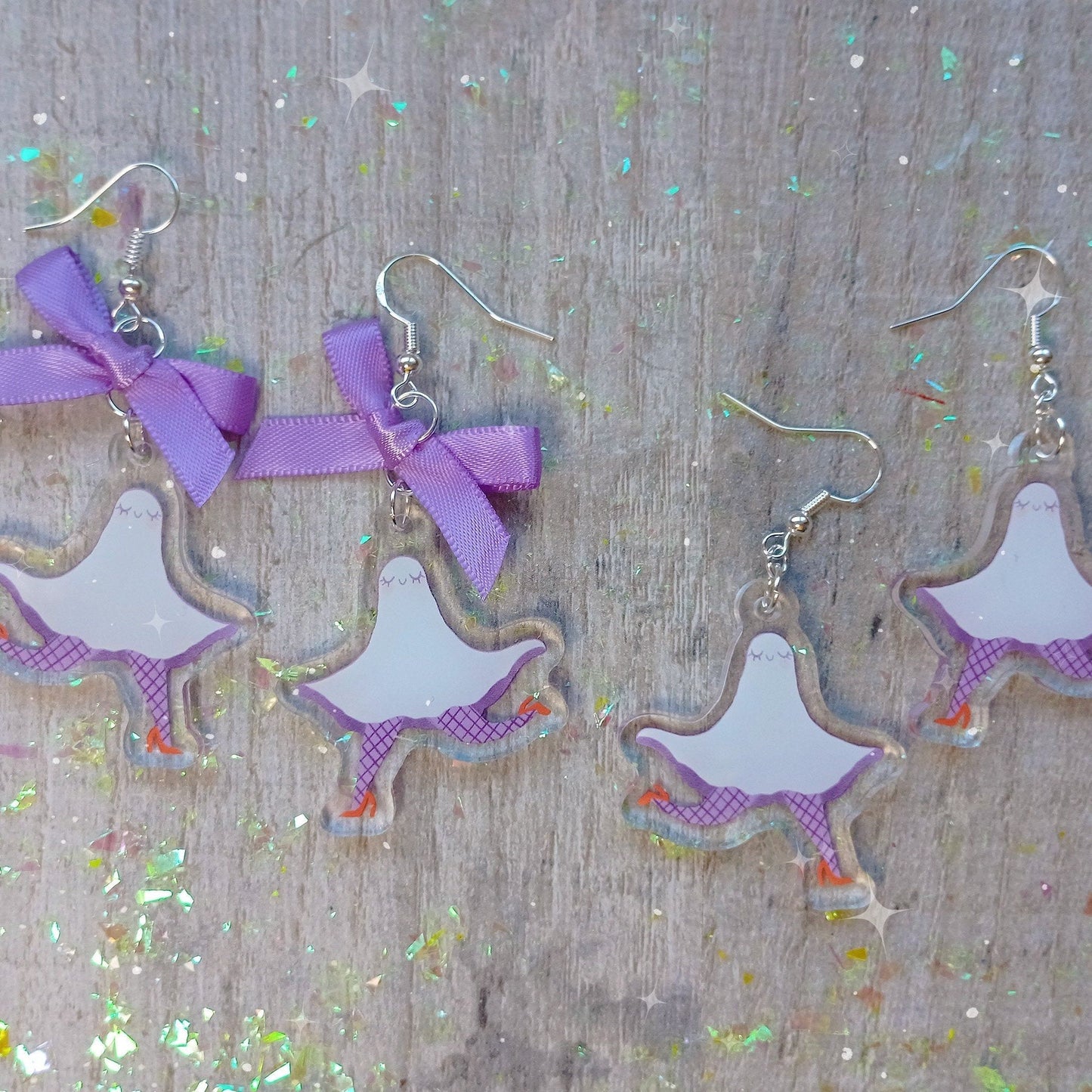 Pendientes de fantasma en la pierna