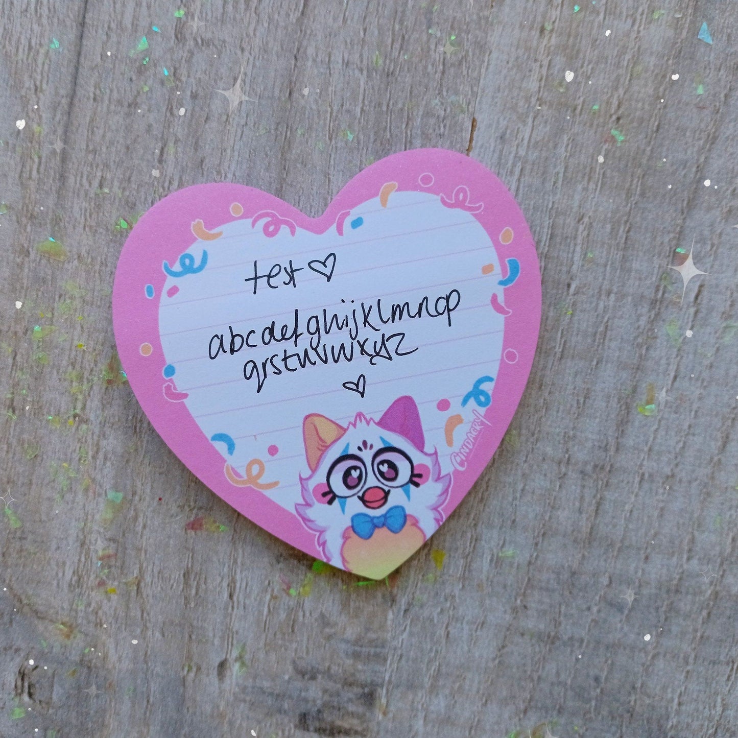 Bloc de notas adhesivas para fiestas Furby Phat Cute, pequeño y kitsch