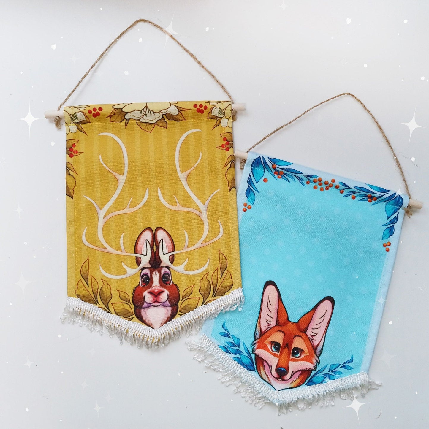 Banner con pin de Jackalope