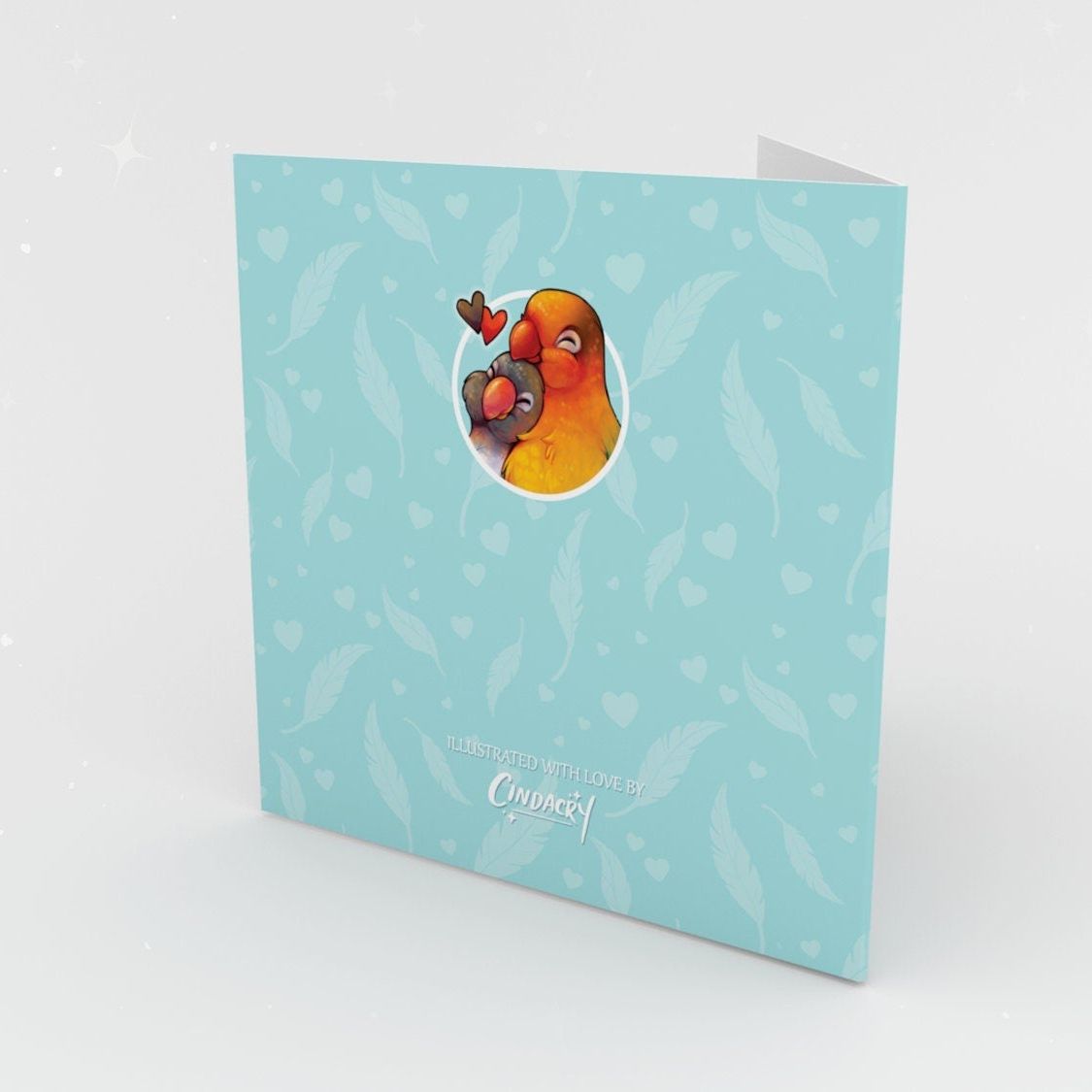 ¡Eres mi Tweetheart! | Linda tarjeta de San Valentín con forma de agapornis