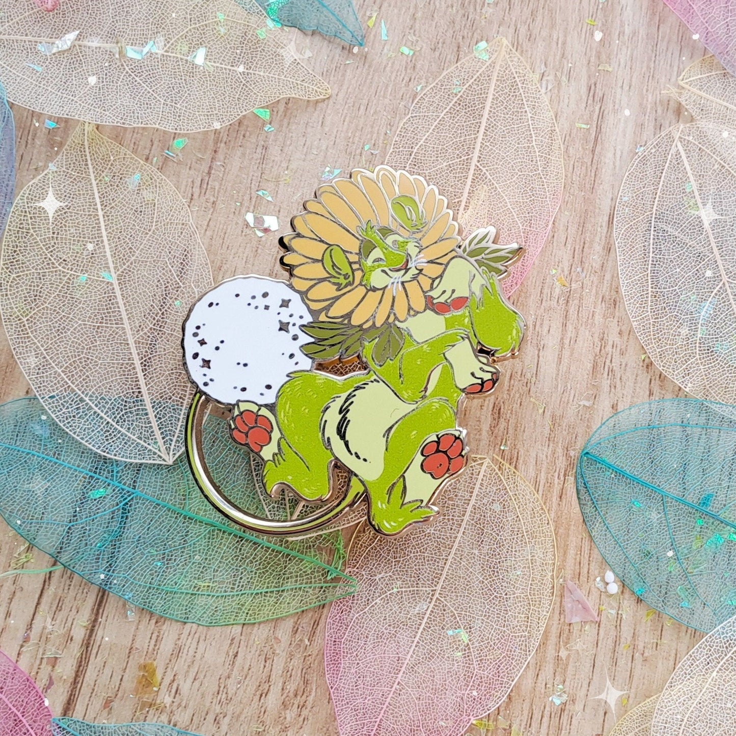 Pin de esmalte duro Dandylion | Pin de solapa divertido de regalo Beast Fantasy DnD